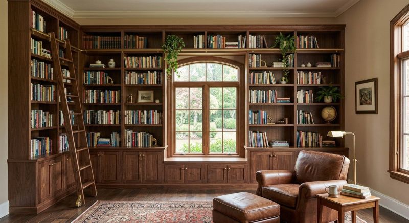 Custom Bookshelves Installation in Woodbridge, VA
